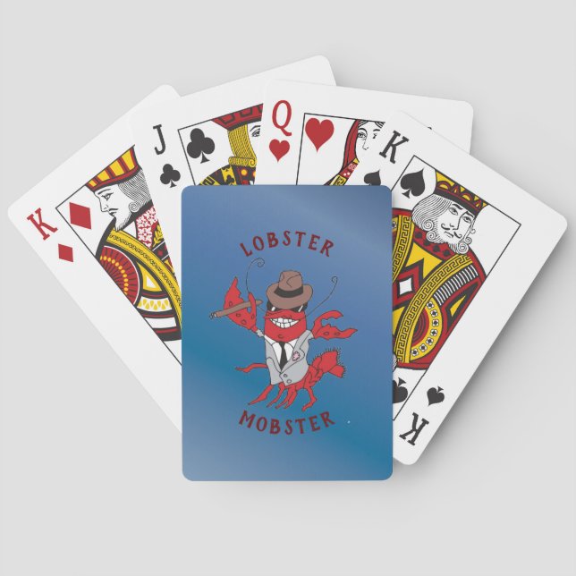 Baraja De Cartas Lobster Mobster 🦞 Funny Personalizado Gangster (Reverso)