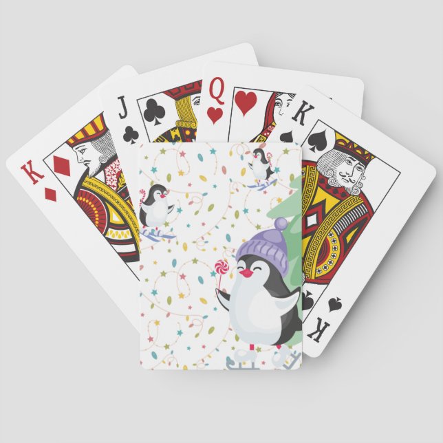 Baraja De Cartas Locura del pingüino (Reverso)