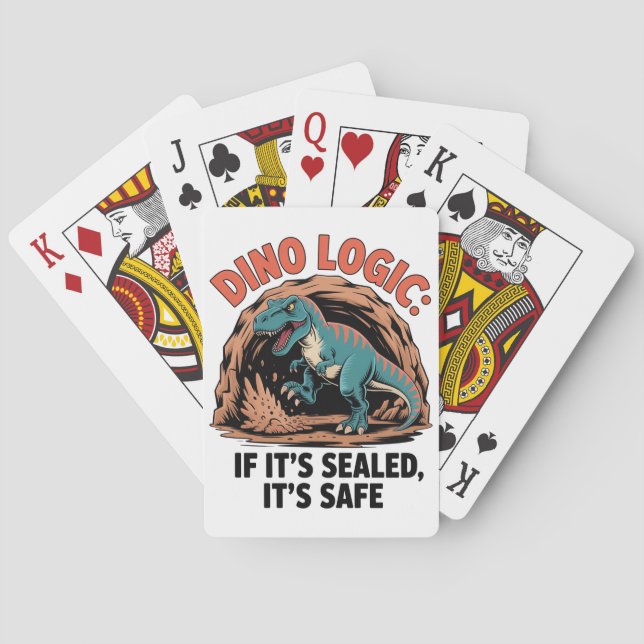 Baraja De Cartas Lógica de Dino (Reverso)