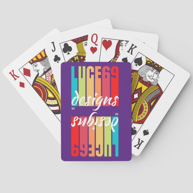 Baraja De Cartas Logo de "LUCE69 DESIGNS" (Reverso)