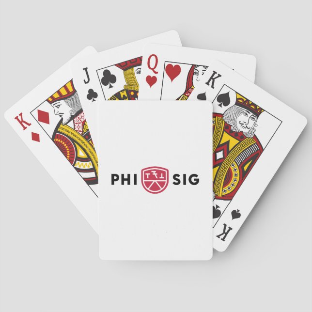 Baraja De Cartas Logo de Phi Sigma Kappa (Reverso)