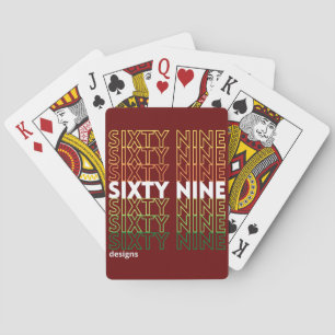 Baraja De Cartas Logo de "SIXTYNINE DISIGNS"
