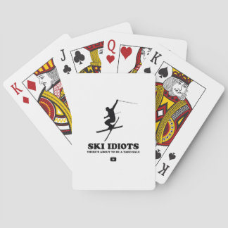 Baraja De Cartas Logo de Ski Idiot