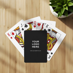 Baraja De Cartas Logo y texto personalizado Tarjetas promocionales 