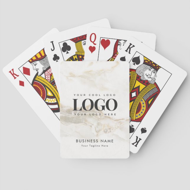 Baraja De Cartas Logotipo de la Compañía de Negocios personalizado  (Reverso)