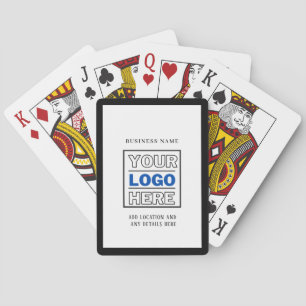 Baraja De Cartas Logotipo de negocio Personalizado personalizado bl