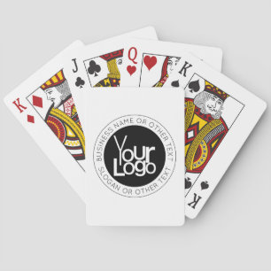 Baraja De Cartas Logotipo de su empresa y texto editable moderno y