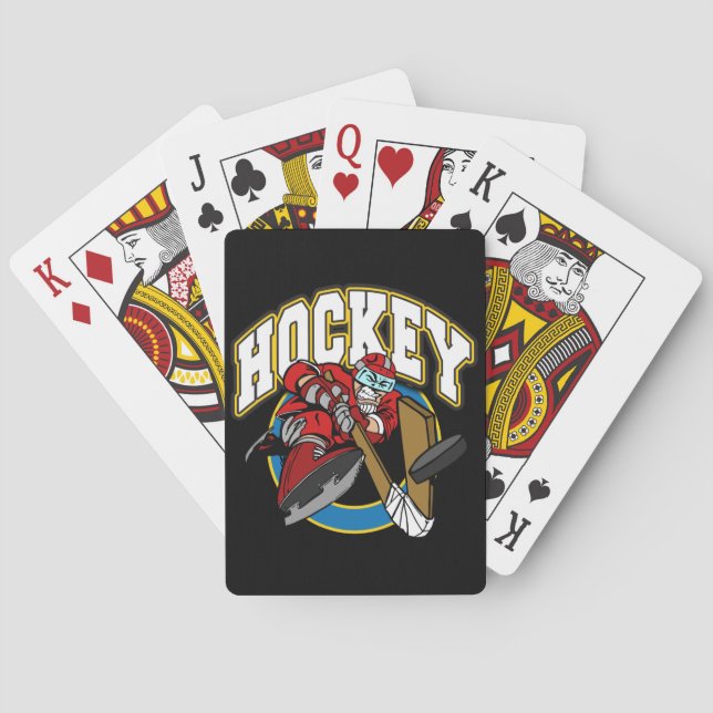 Baraja De Cartas Logotipo del hockey (Reverso)
