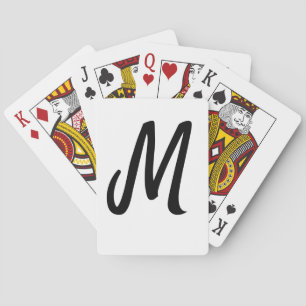 Baraja De Cartas logotipo monograma minimalista simple personalizad