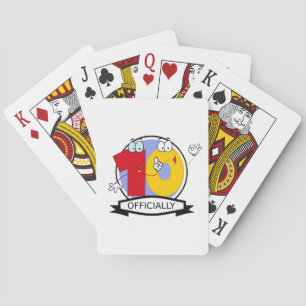Baraja De Cartas Logotipo oficial de cumpleaños 10