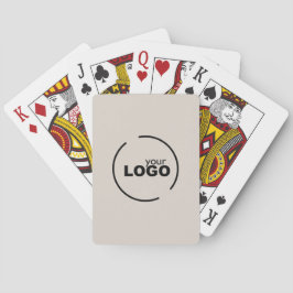 Baraja De Cartas Logotipo profesional de negocios moderno Beige