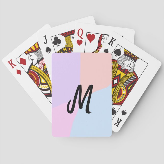 Baraja De Cartas logotipo simple mínimo de monograma cocción person (Reverso)