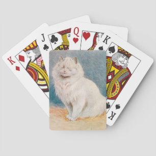 Baraja De Cartas Lois Wain Tarjetas de juego para gato blanco vinta