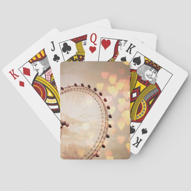 Baraja De Cartas Londres | Fotografía de Big Ben filtrada por la no (Reverso)