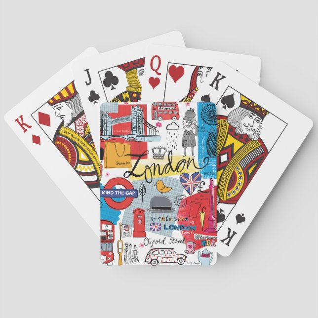 Baraja De Cartas Londres, Inglaterra (Reverso)