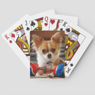 Baraja De Cartas Long Haired Chihuahua Dog Playing Cards