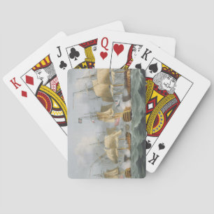 Baraja De Cartas Lord Howe en la reina Charlotte, rompiendo el enem