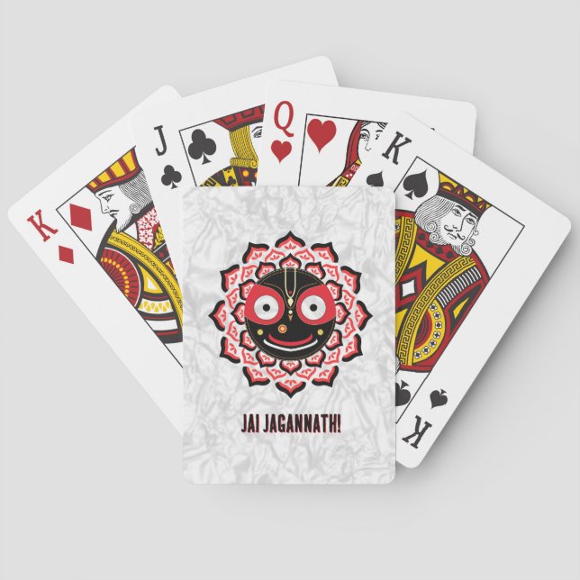 Baraja De Cartas Lord Jagannath Face Chakra Hindu Deity (Reverso)