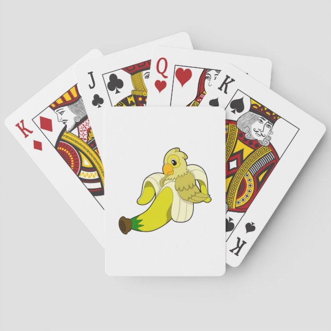 Baraja De Cartas Loro con banana (Reverso)