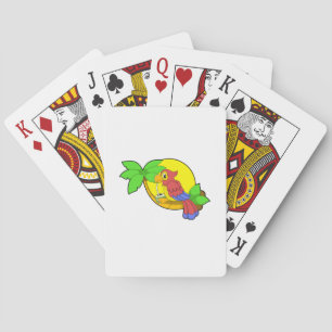 Baraja De Cartas Loro con coco