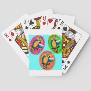 BARAJA DE CARTAS LOROS BORRACHOS