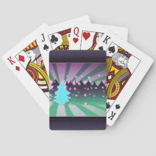 Baraja De Cartas Los árboles de Navidad sombras de verde