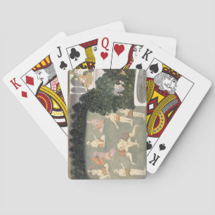 Baraja De Cartas Los atletas actúan ante un noble sentado, c.1760 (