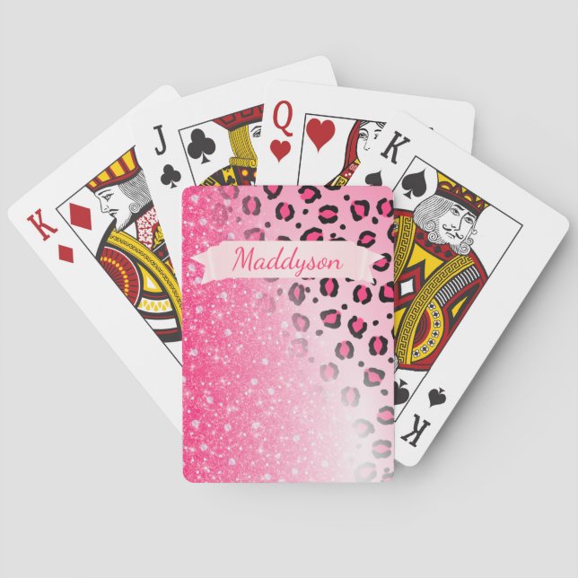 Baraja De Cartas Los chicas adolescentes personalizaron el (Reverso)
