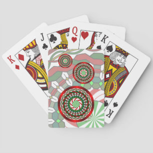 Baraja De Cartas Los colores de las tarjetas de Navidades clásicas