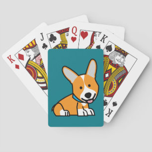 Baraja De Cartas Los Corgis del Corgi persiguen el Pembroke feliz