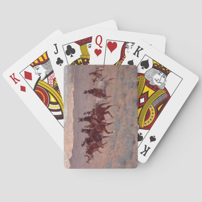 Baraja De Cartas Los Cowpunchers (w/c en el papel) (Reverso)