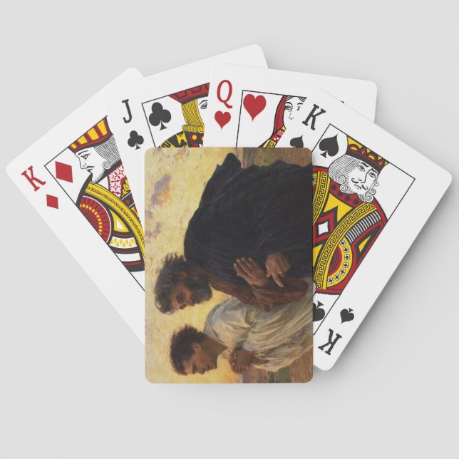 Baraja De Cartas Los discípulos Peter y John Running (Reverso)
