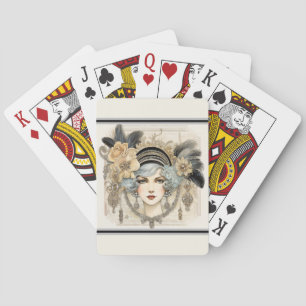 Baraja De Cartas Los felices veinte bailarinas de flapper
