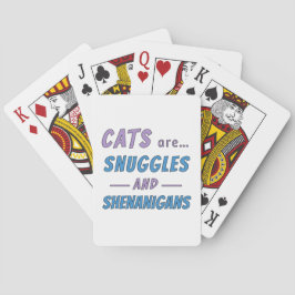Baraja De Cartas Los gatos son Mimos y Travesuras