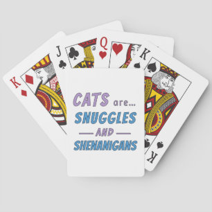 Baraja De Cartas Los gatos son Mimos y Travesuras