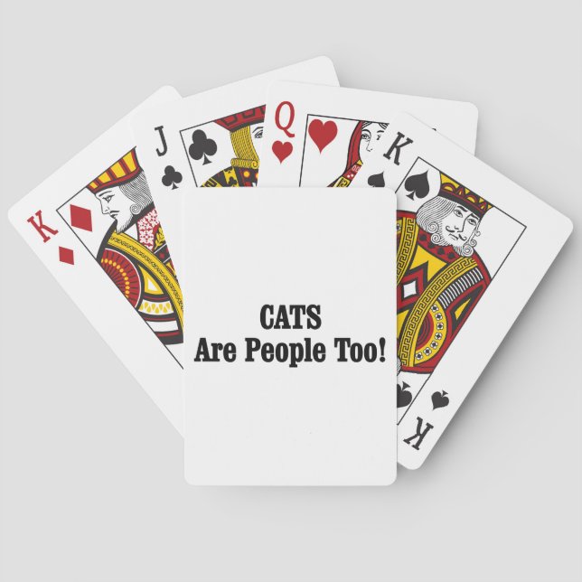 Baraja De Cartas ¡Los GATOS También Son Personas! (Reverso)