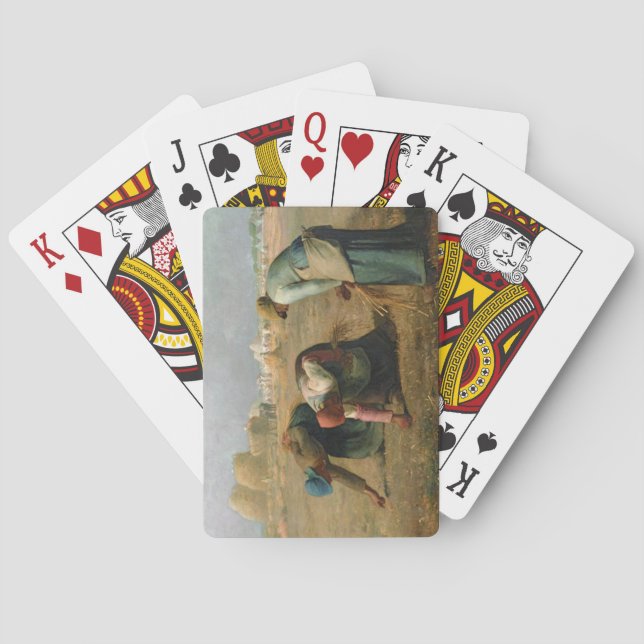 Baraja De Cartas Los Gleaners, 1857 (Reverso)