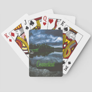 Baraja De Cartas Los hermosos árboles del lago de Connecticut