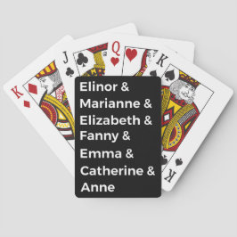 Baraja De Cartas Los héroes de Jane Austen I