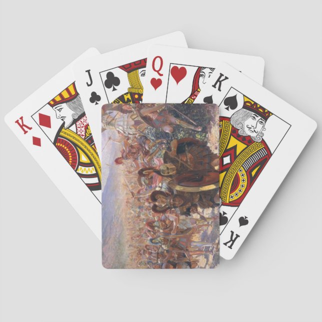 Baraja De Cartas Los héroes de la batalla de Maratón (Rochegrosse) (Reverso)