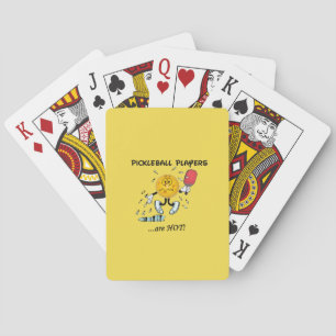 Baraja De Cartas Los jugadores de Pickleball son tarjetas calientes