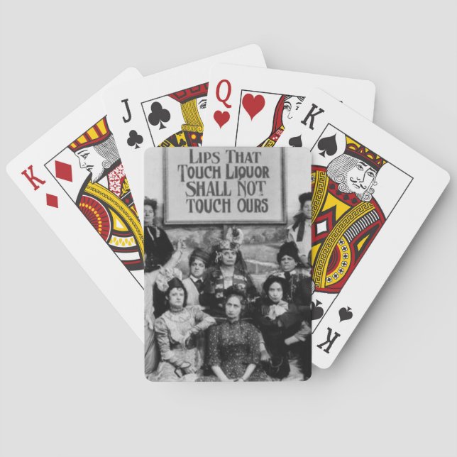 Baraja De Cartas Los Labios Que Tocen El Liquor No Tocarán Los Nues (Reverso)