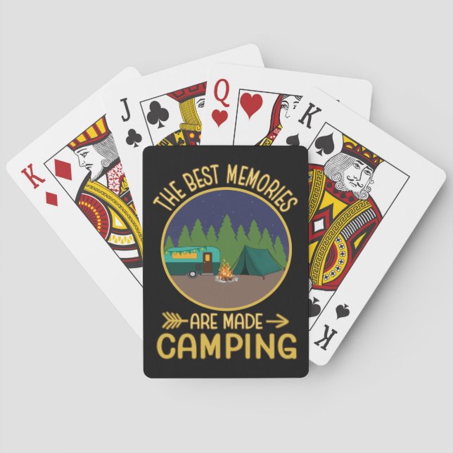 Baraja De Cartas Los Mejores Recuerdos Se Hacen Camping Regalo (Reverso)