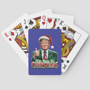 Baraja De Cartas Los Navidades de Donald Trump en Santa Hat