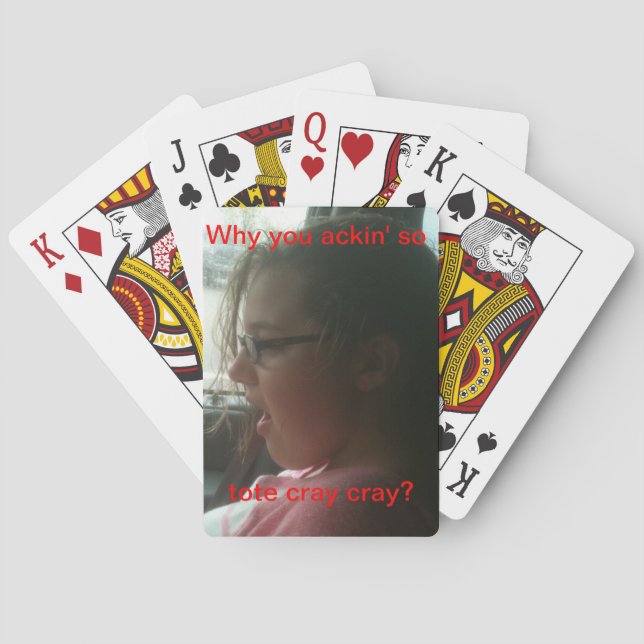 Baraja De Cartas ¡¿Los niños creen que están tan de moda con su cha (Reverso)