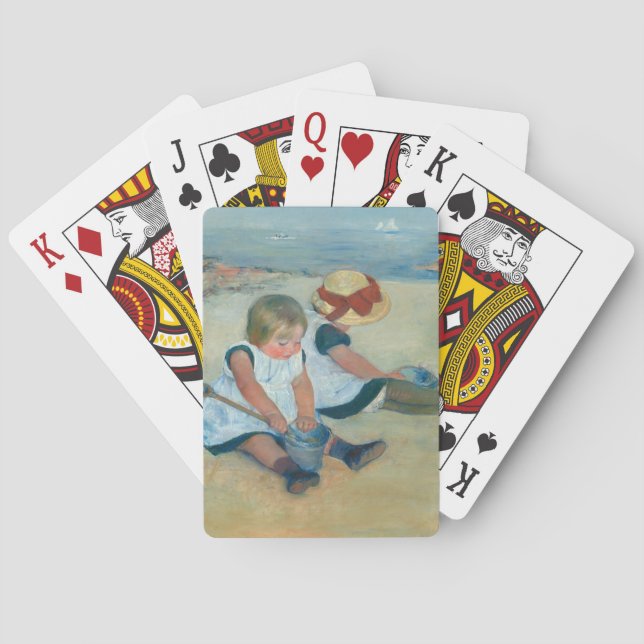 Baraja De Cartas Los niños de la playa | Mary Cassatt (Reverso)