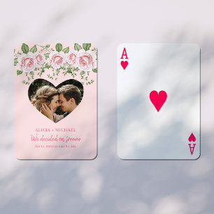 Baraja De Cartas Los nombres de fotos personales de los recién casa