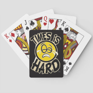 Baraja De Cartas Los tiempos son duros - cubierta de tarjetas
