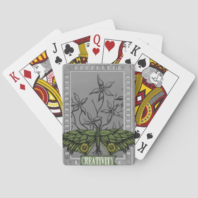 Baraja De Cartas Los tontos de la mariposa creativa Pu'Shing (Reverso)