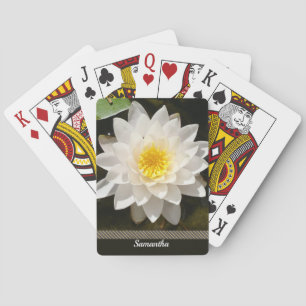 Baraja De Cartas Loto de Nenúfar Blanco Flotante